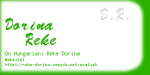 dorina reke business card